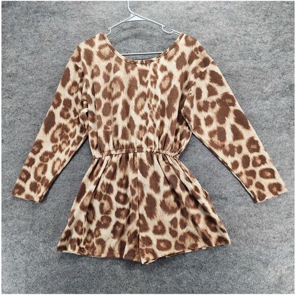 ANTHROPOLOGIE ALTAR’D STATE LEOPARD PRINT ROMPER- SOZE SMALL- NWOT - Picture 1 of 6